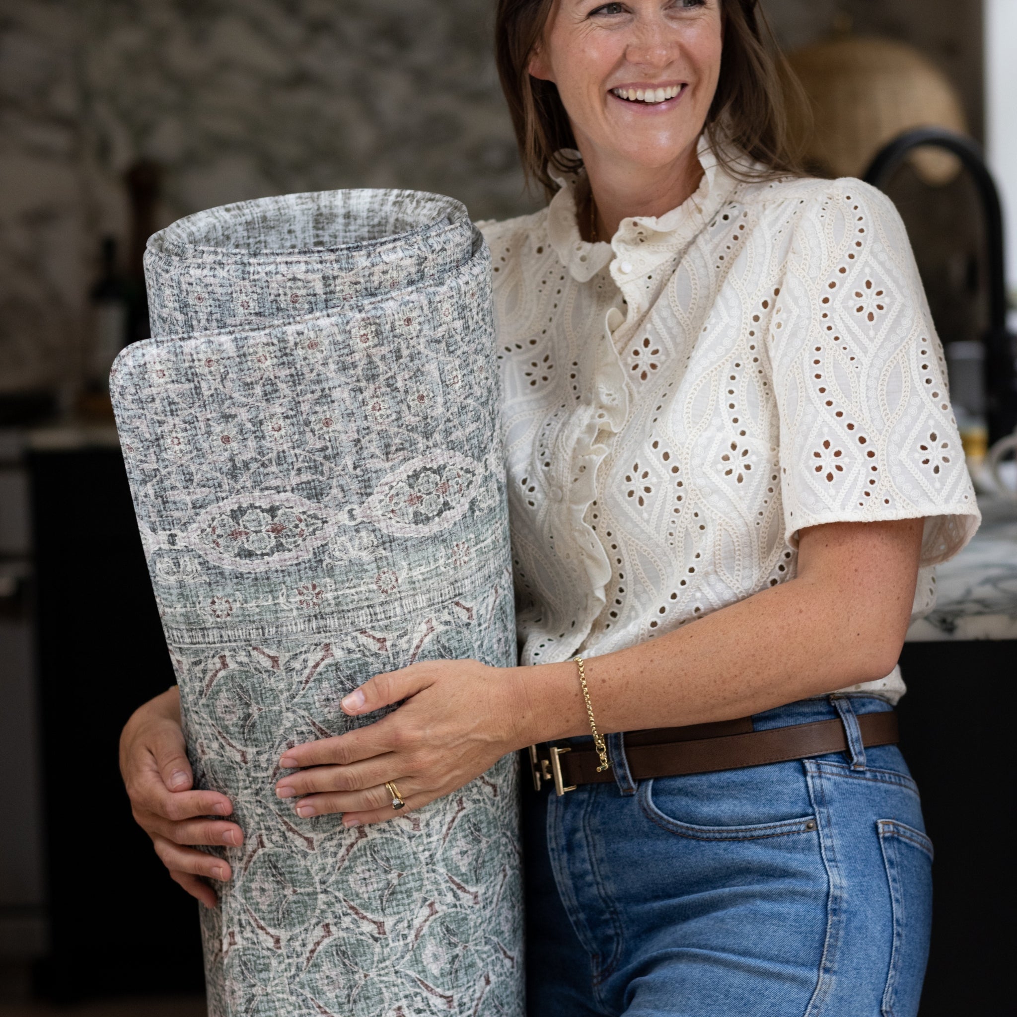 Achieve the Farmhouse retreat home trend with your Totter + Tumble play mat