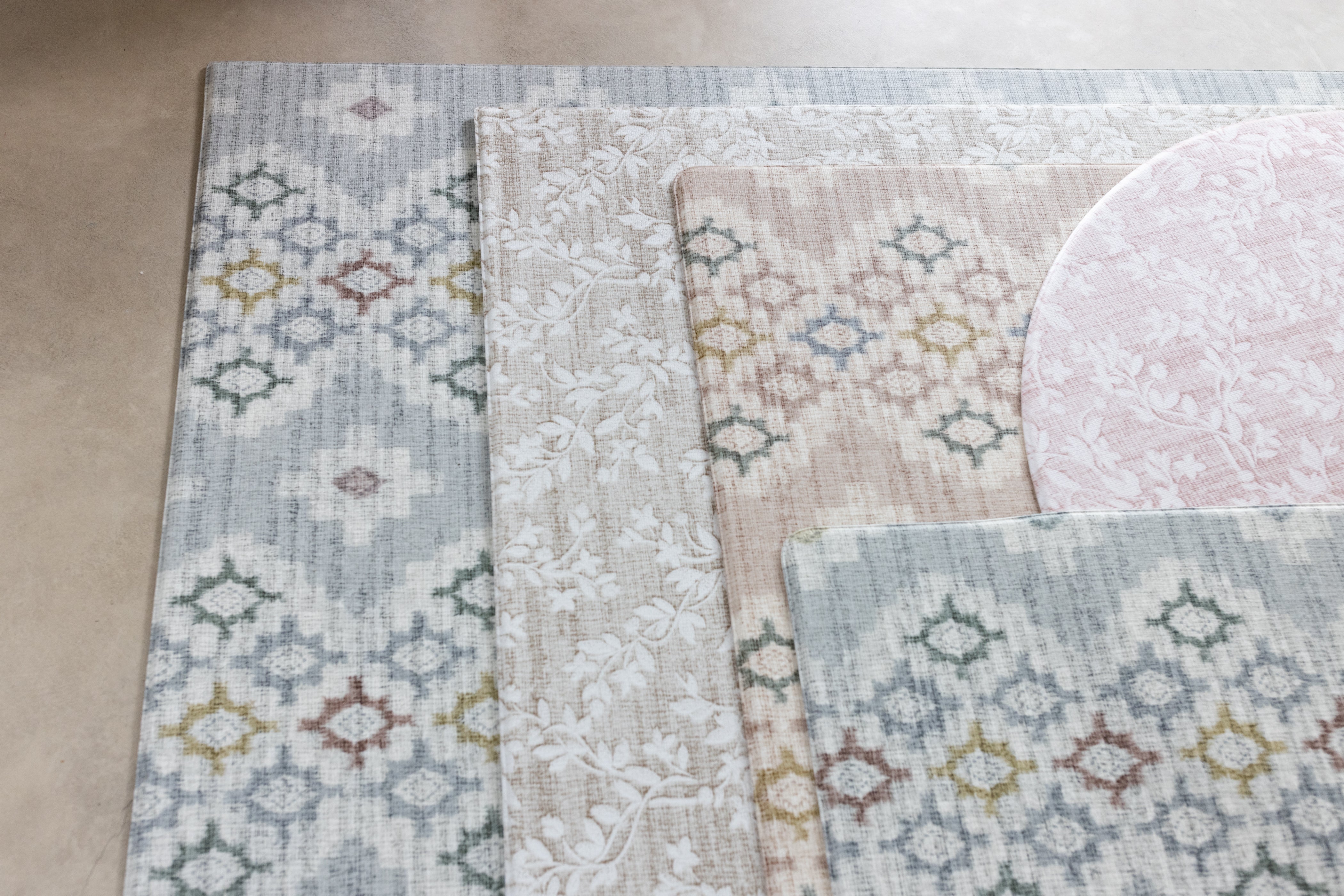collection of scandi inspired play mat by totter and tumble
