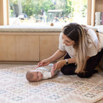 round fable baby safe memory foam play mat