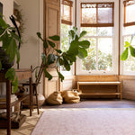 Large memory foam aster play mat in a living room