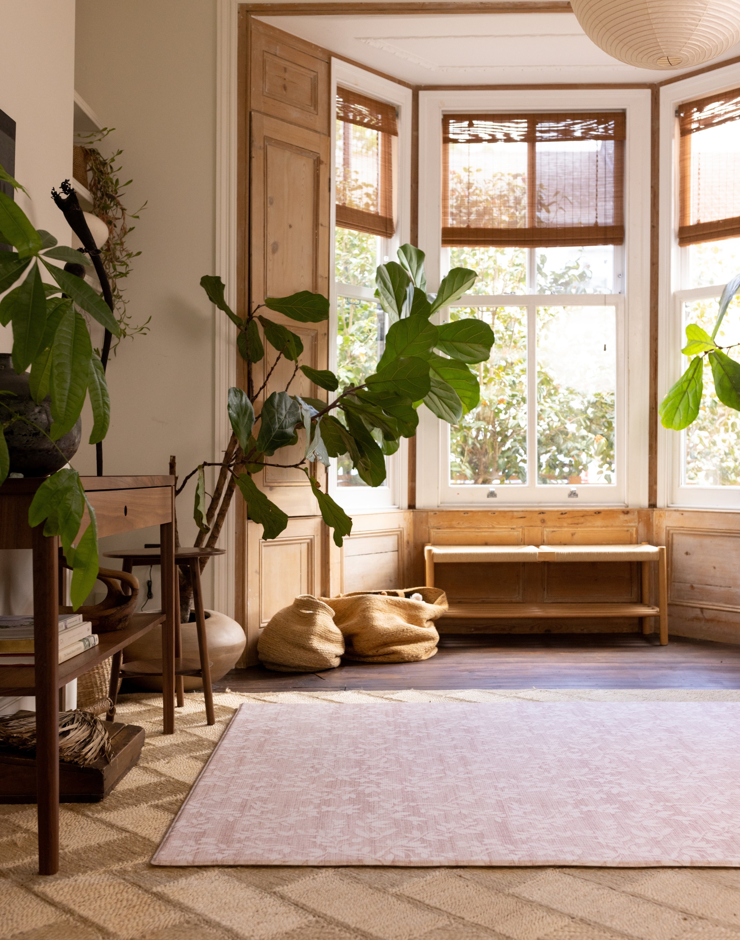 Large memory foam aster play mat in a living room