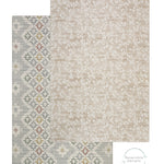 reversible play mat with geometric and floral designs