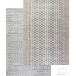 Two soft gray/blue play mats layered showing reversible baby mat design