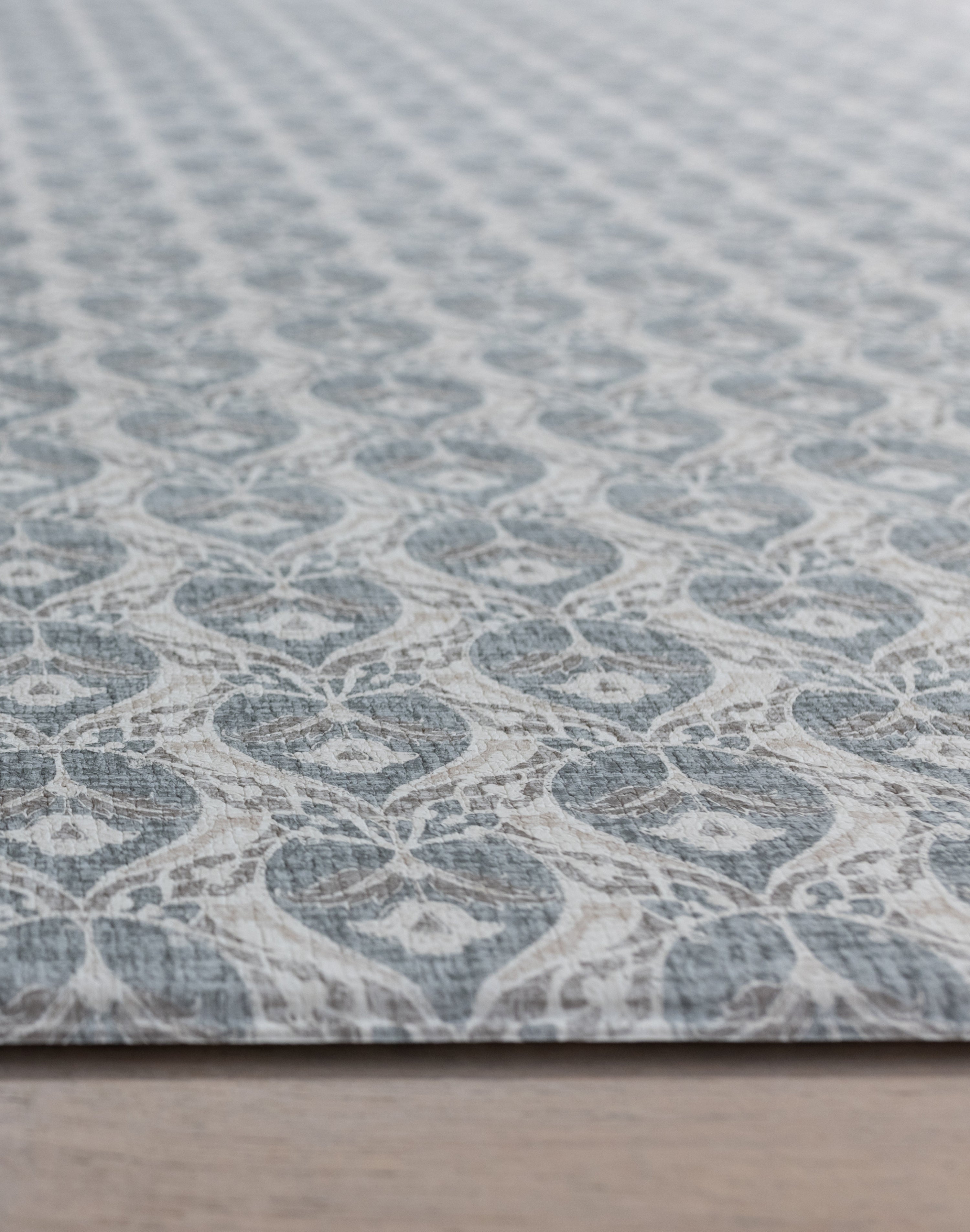 Side angle of thick memory foam baby rug surface detail