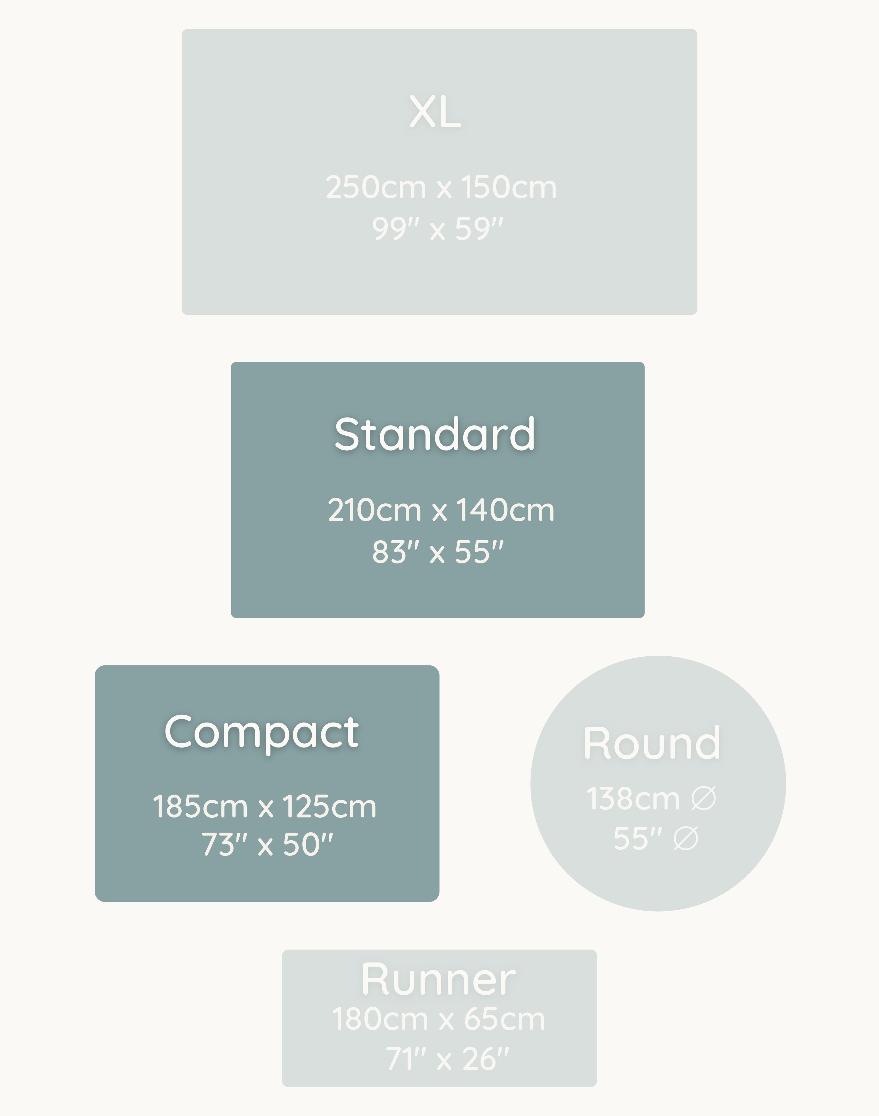 This Totter + Tumble play mat comes in the Standard and Compact sizes