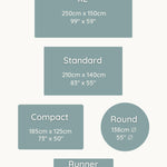 Totter and Tumble play mat is available in 5 different sizes